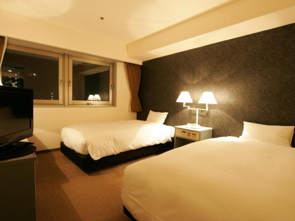 Green Rich Hotel Nishitetsu Ohashi Ekimae : photo 2 de la chambre chambre lits jumeaux Économique - non-fumeurs