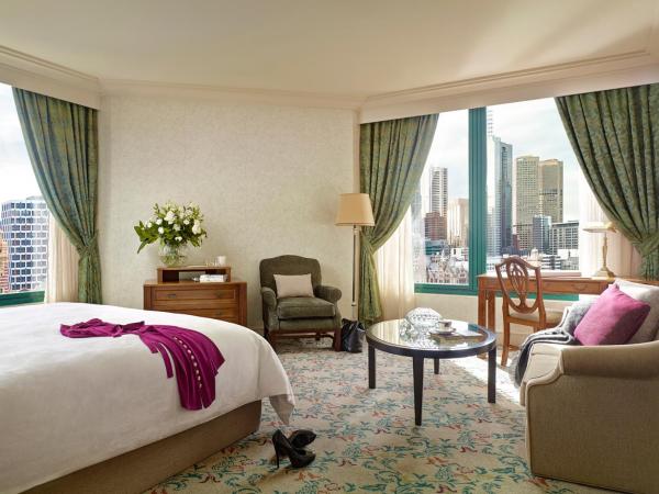 The Langham Melbourne : photo 2 de la chambre chambre d'angle lit king-size de luxe rivière