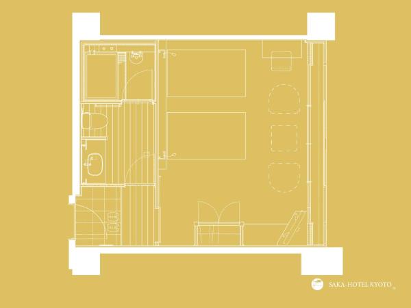 Saka Hotel Kyoto : photo 5 de la chambre superior twin room with city view - non-smoking (3rd floor)