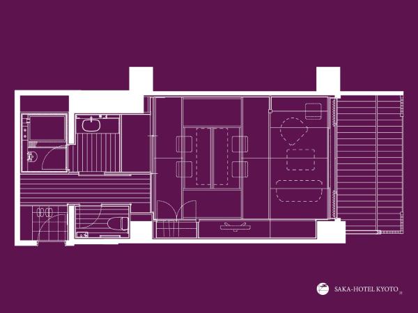 Saka Hotel Kyoto : photo 6 de la chambre japanese-style quadruple room with terrace - non-smoking (2nd floor)