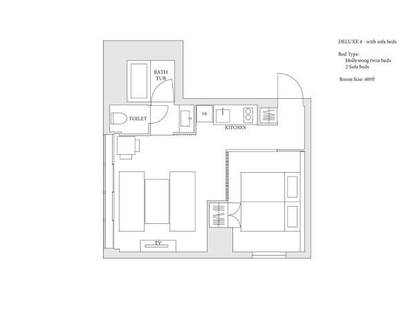MIMARU Tokyo Akasaka : photo 8 de la chambre appartement (canapé-lit)