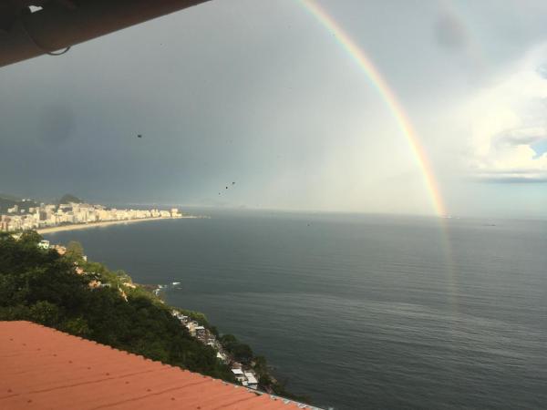 Vidigal Varandas Hostel : photo 10 de la chambre chambre double avec lit double - vue sur mer
