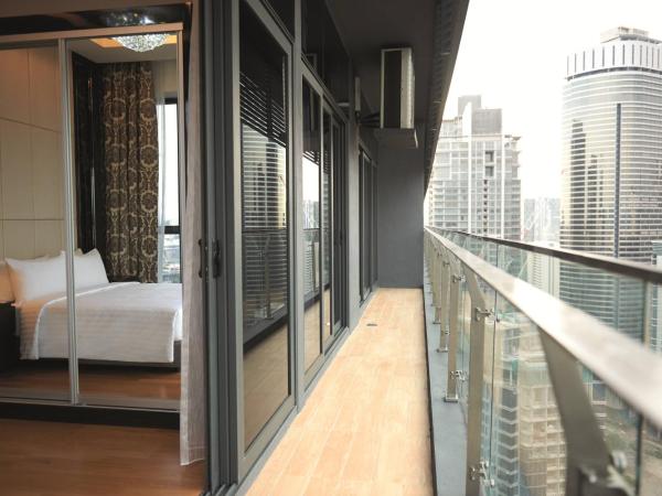 Dorsett Kuala Lumpur : photo 4 de la chambre hébergement 2 chambres premier @ dorsett residences - 1 lit queen-size + 2 lits simples