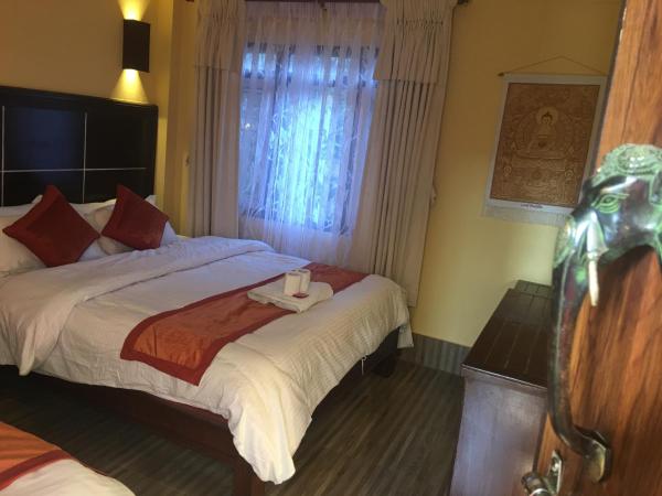 Kiwi Backpackers Hostel Pokhara : photo 9 de la chambre chambre deluxe double ou lits jumeaux