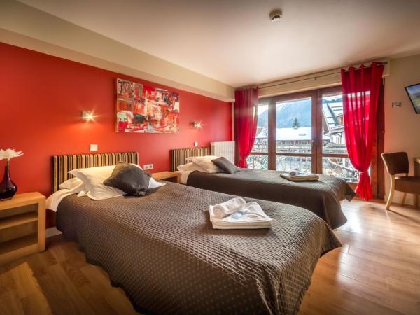Hotel Rhodos Morzine : photo 9 de la chambre petite chambre lits jumeaux