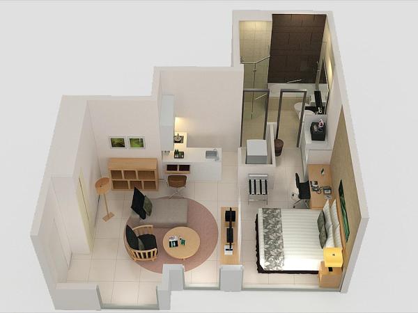 PARKROYAL Serviced Suites Kuala Lumpur : photo 6 de la chambre suite studio lits jumeaux