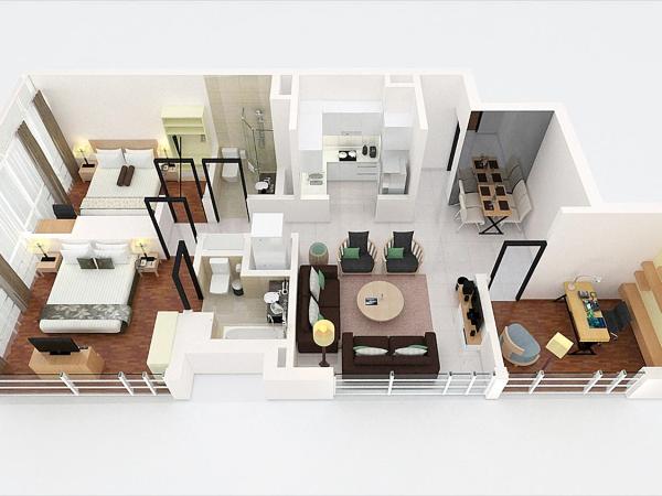 PARKROYAL Serviced Suites Kuala Lumpur : photo 7 de la chambre suite studio - 1 lit king-size