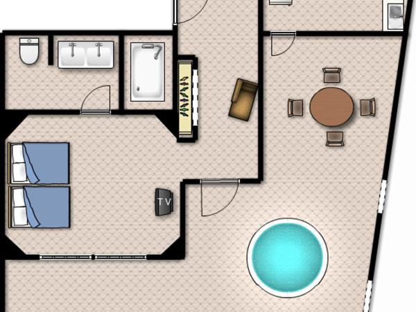 Hotel Paraiso Escondido : photo 4 de la chambre suite de maître avec piscine privée 