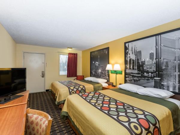 Super 8 by Wyndham Indianapolis-Southport Rd : photo 7 de la chambre chambre 2 lits queen-size - non-fumeurs