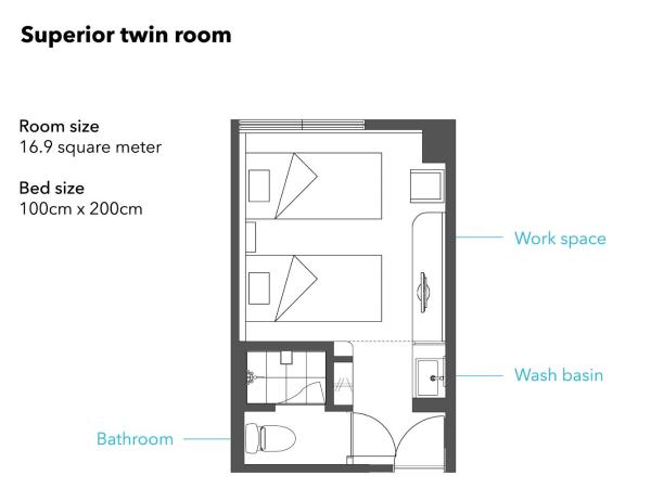 Kyoto Travellers Inn : photo 1 de la chambre chambre lits jumeaux supérieure - non-fumeurs