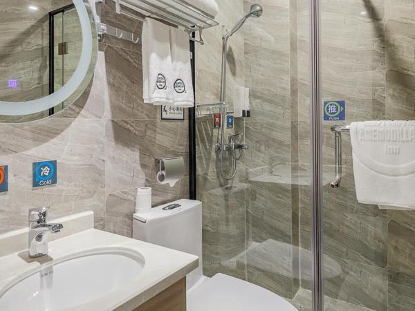 Yimi Inn Changdi Damalu Branch : photo 6 de la chambre chambre lits jumeaux sans fenêtre