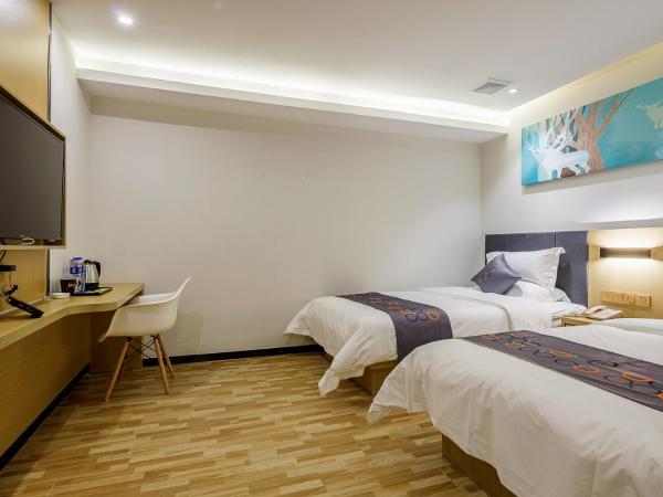 Yimi Inn Changdi Damalu Branch : photo 4 de la chambre chambre lits jumeaux sans fenêtre