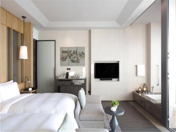 Rosewood Sanya : photo 4 de la chambre hébergement lits jumeaux - vue sur océan 