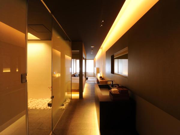 hotel kanra kyoto : photo 6 de la chambre chambre lits jumeaux avec zone de tatami - annexe