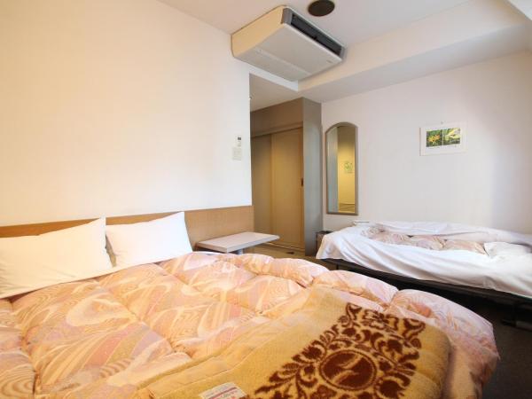 Sakura Hotel Ikebukuro : photo 4 de la chambre chambre double supérieure avec lit d'appoint et salle de bains privative