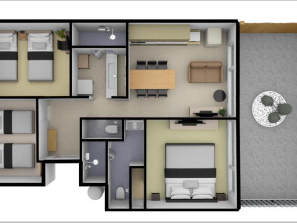 R&Run Kyoto Serviced Apartment & Suites : photo 9 de la chambre appartement - vue sur jardin