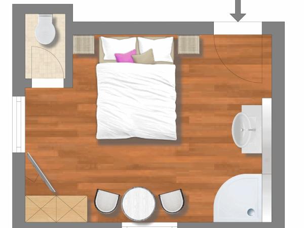 Aparthotel Familie Hugenschmidt : photo 7 de la chambre chambre double classique avec douche et toilettes