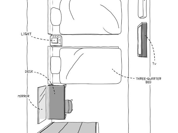 Rota Hostel : photo 1 de la chambre chambre lits jumeaux supérieure