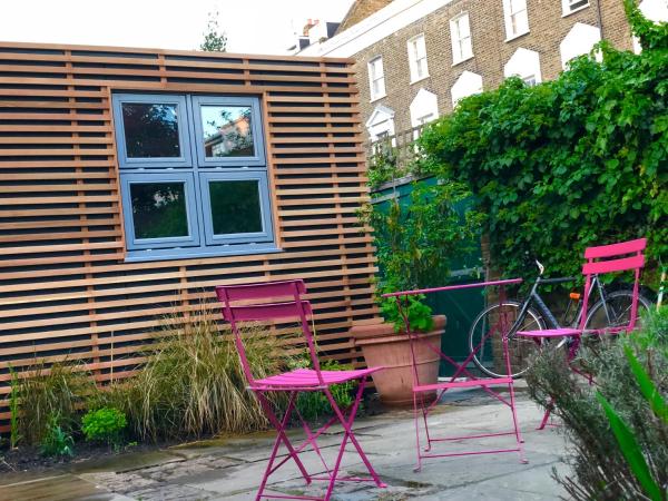 Camden Town Garden Cabin : photo 3 de la chambre chambre double - vue sur jardin