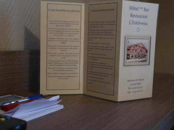 Hôtel l'Edelweiss : photo 4 de la chambre chambre double