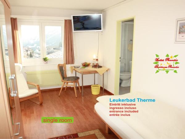 Hotel Paradis-Leukerbad-Therme : photo 5 de la chambre chambre simple
