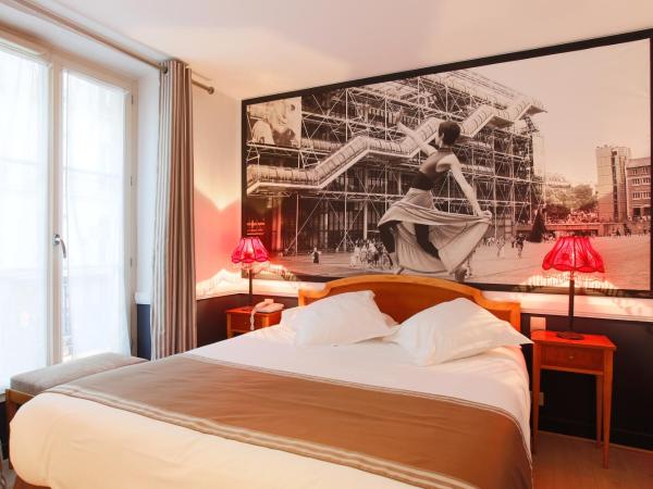 Hotel Atelier Vavin : photo 3 de la chambre chambre double ou lits jumeaux arabesque avec vue sur la rue