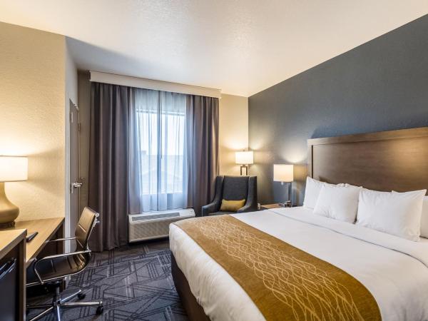 Comfort Inn & Suites Salt Lake City Airport : photo 1 de la chambre suite lit king-size - non-fumeurs/couloir intérieur