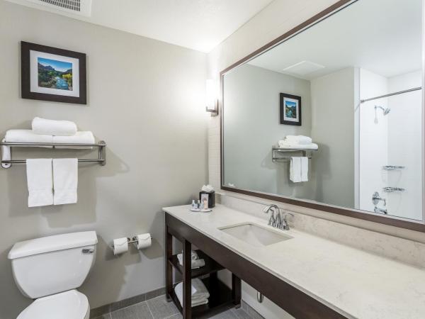 Comfort Inn & Suites Salt Lake City Airport : photo 2 de la chambre suite lit king-size - non-fumeurs/couloir intérieur