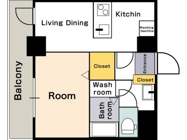 Meet Me Umeda Nishi : photo 7 de la chambre appartement 1 chambre