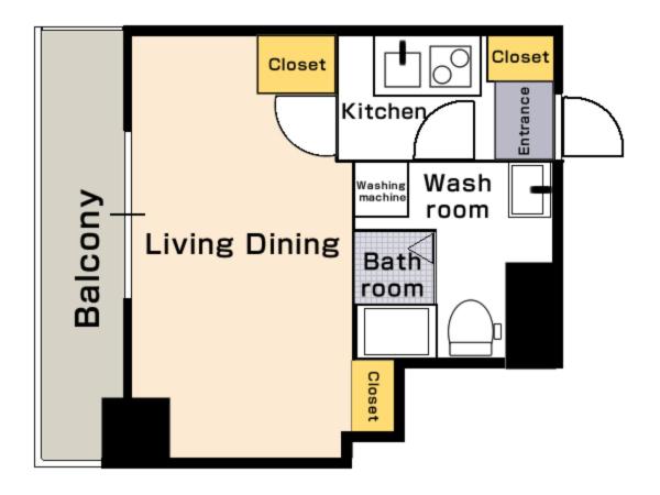 Meet Me Umeda Nishi : photo 7 de la chambre appartement 1 chambre