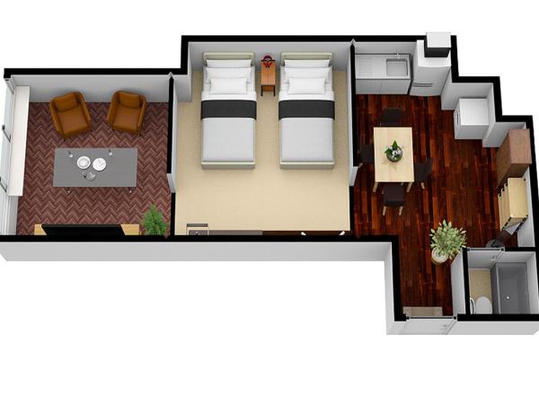 R&Run Kyoto Serviced Apartment & Suites : photo 5 de la chambre studio