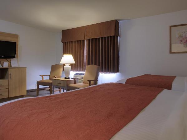Aladdin Inn and Suites : photo 2 de la chambre chambre avec 2 lits queen-size et cuisine