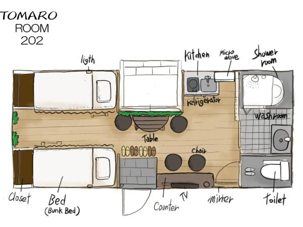 TOMARO Osaka Bay : photo 6 de la chambre family room with kitchen and shower