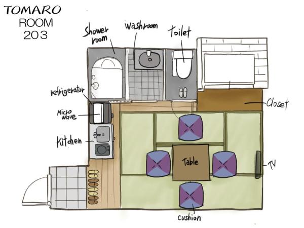 TOMARO Osaka Bay : photo 2 de la chambre japanese-style room with kitchen and shower