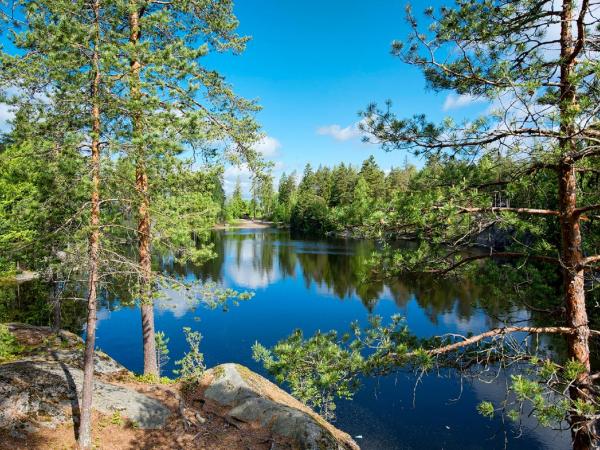 Hotel Korpilampi : photo 3 de la chambre chambre lits jumeaux confort avec vue sur le lac