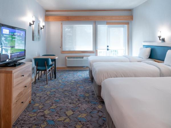 Tunnel Mountain Resort : photo 3 de la chambre suite supérieure avec lits queen-size et lits jumeaux 