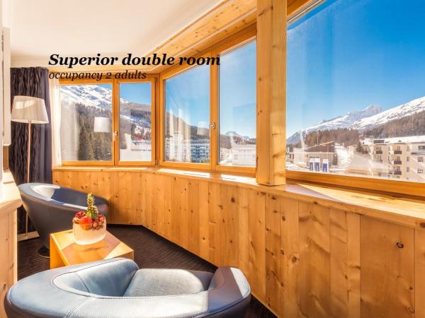 Sport & Wellnesshotel San Gian St. Moritz : photo 5 de la chambre chambre double supérieure