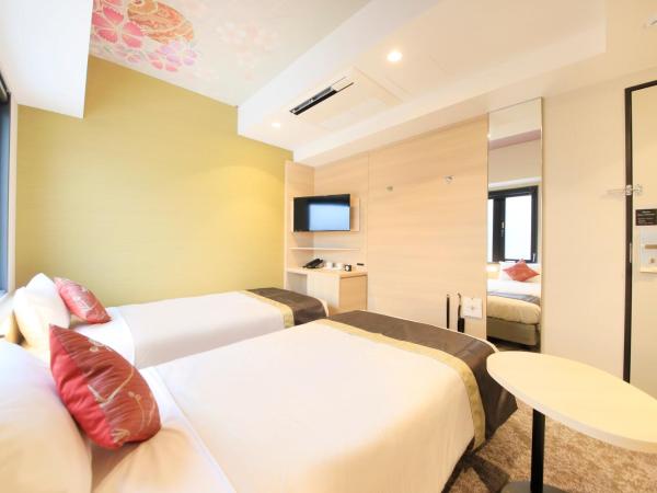 TheHedistarHotel KyotoNijo Comic&Books : photo 3 de la chambre chambre lits jumeaux