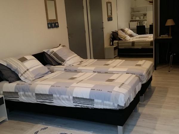 Chambre spacieuse, moderne et très confortable à Perros-Guirec : photo 2 de la chambre chambre double ou lits jumeaux avec salle de bains privative