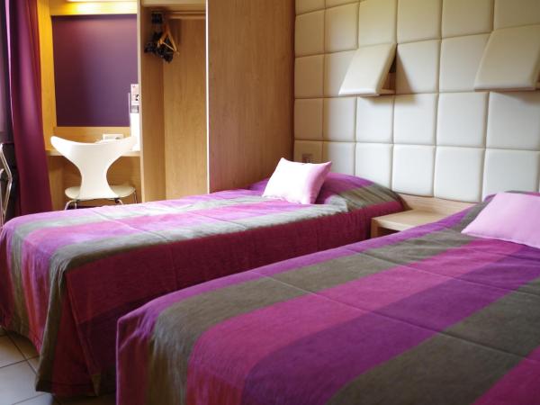 Hotel Espace Cite : photo 4 de la chambre chambre lits jumeaux - vue sur ville médiévale
