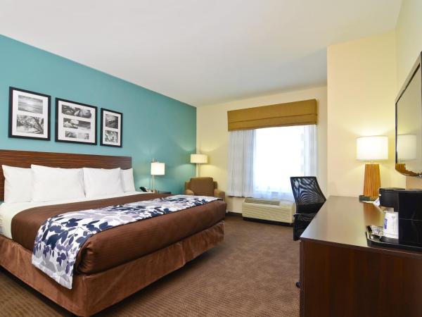 Sleep Inn & Suites Austin North - I-35 : photo 2 de la chambre suite lit king-size avec canapé-lit - non-fumeurs