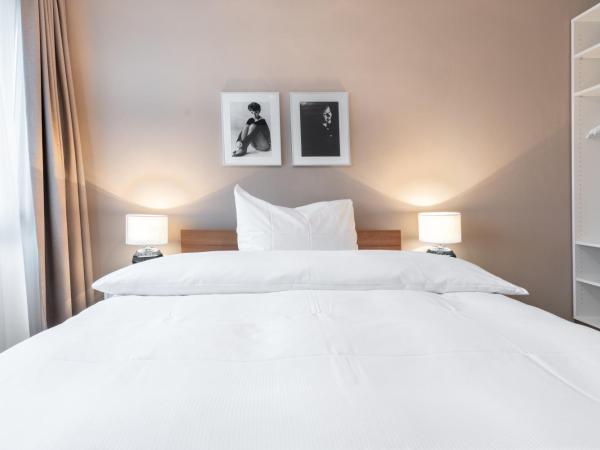 Hotel Birsighof Basel City Center : photo 5 de la chambre chambre double avec grand lit 1,40 mètre - vue sur rue 