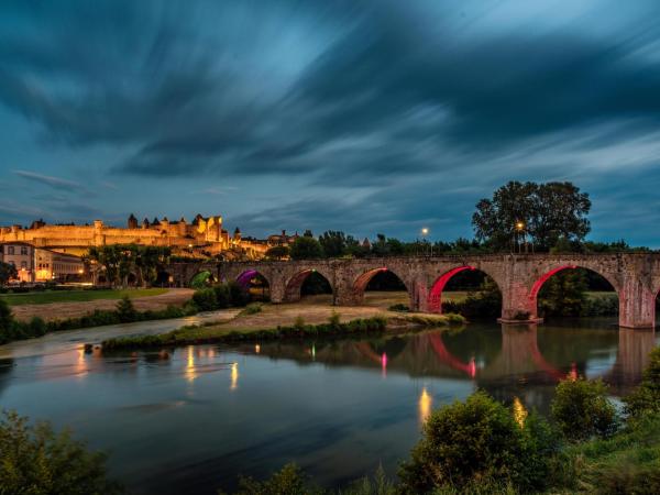 SOWELL HOTELS Les Chevaliers : photo 3 de la chambre chambre lits jumeaux de luxe avec vue sur le château