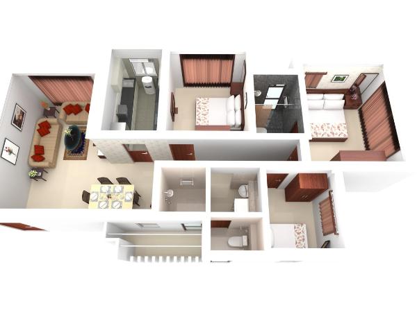 Lalco Residency : photo 7 de la chambre appartement 3 chambres