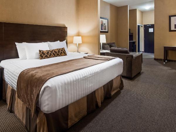 Best Western Plus South Edmonton Inn & Suites : photo 4 de la chambre suite lit king-size exécutive avec canapé-lit