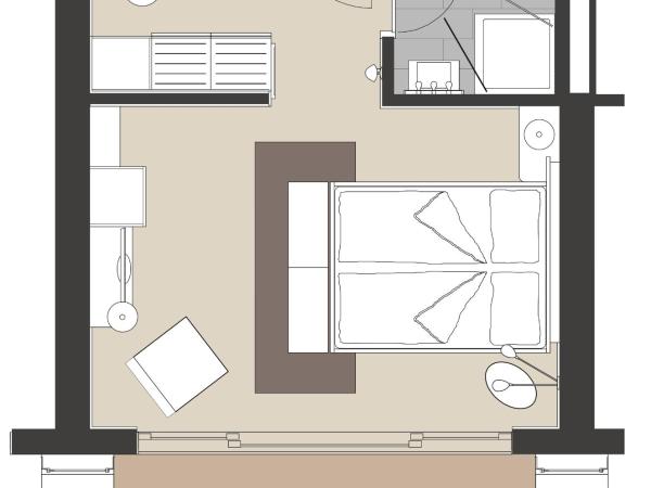 The Omnia : photo 10 de la chambre chambre lit queen-size