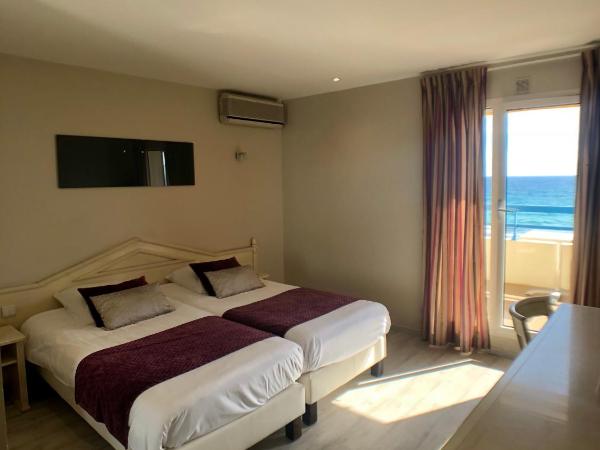 Hôtel Méditerranée : photo 7 de la chambre chambre lits jumeaux - vue sur mer - deuxième Étage