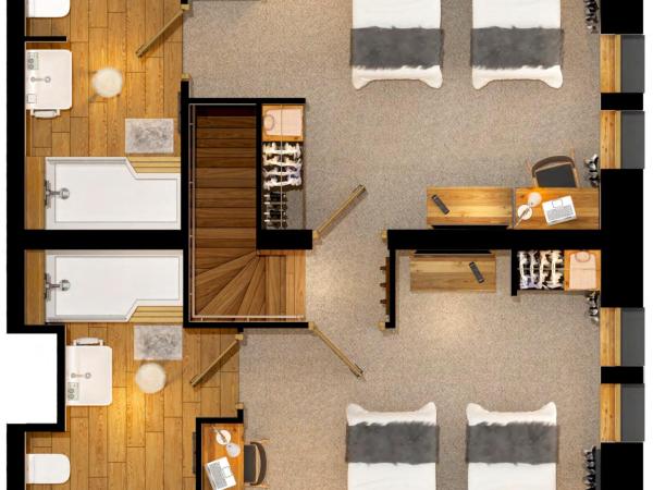 Hôtel Avancher : photo 7 de la chambre suite en duplex