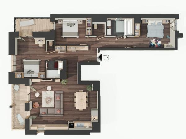 Hôtel Avancher : photo 3 de la chambre appartement 3 chambres - emilou