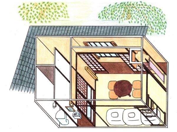 HARUYA Umekoji : photo 9 de la chambre chambre triple - vue sur jardin